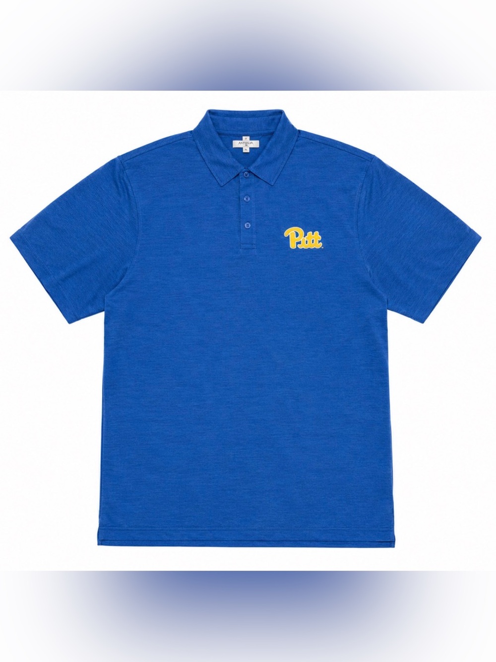 Top of the World Royal Blue Polo with Yellow Pitt University